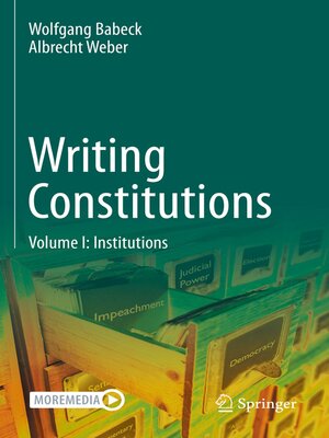 cover image of Writing Constitutions, Volume I